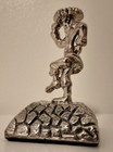 Vintage Dancing Rabbi 925 Sterling Silver Judaica Figurine