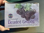 Walco Beaded Purple Grapes Fruit Sequin Bead Vtg Christmas Ornament Kit Boxed