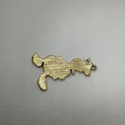 Vintage Walt Disney Productions Donald Duck Gold Tone Metal Charm Pendant