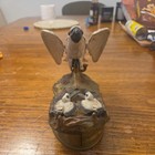 Vintage Cast Iron Bank  Eagle With Eaglets In A Nest  jan23 1883