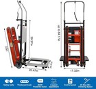 Electric Stair Climbing Dolly Hand Truck Dolly Cart For Moving  441lb Capacity