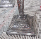 Pair Of Israel Freeman - I f s  England Silverplate On Copper 12  Candlesticks