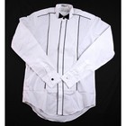 Neil Allyn Tuxedo Shirt Mens S 36 37 White Pleated French Cuff Formal  64 New