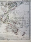 Polynesia Australia New Zealand Indonesia Fiji Tonga 1890 Petermann Detailed Map