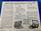Vintage Permanent Pigments Color Chart 1954