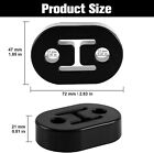 4pcs Heavy Duty Rubber Exhaust Tail Pipe Mount Bracket Hanger Bushing Insulator
