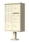 1570-8 Cbu Cluster Mailbox-8 Box W  2 Parcel Lockers And Outgoing Mail Slot