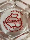 Vintage Falstaff America s Premium Quality Beer Clear Glass Ashtray Plus 1 More