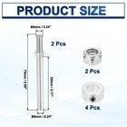 15 64 Inch Dia X 2 95 Inch Length 2 Set Axle Shaft With Nuts