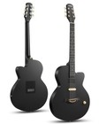 Moukey Bcc-100 Acoustic Electric Guitar 39 Inch Black Cutaway Full Starter Kit