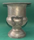 Vintage Silver Plated Champagne Ice Bucket 10  Tall Ornate Handles  Rusted As-is