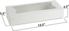 Mt Products White Cookie Boxes - 12 5  X 5 5  X 2 25  Bakery Boxes - Pack Of 15