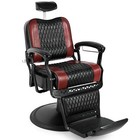 Black red Vintage Recline All Purpose Hydraulic Barber Chair Salon Beautystyling