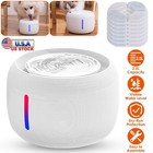 2 5l Electric Pet Water Fountain Dispenser W  Filters Cat Dog Auto Drinking Bowl