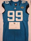 Jaguars Jeremiah Ledbetter Game Used Gu Football Jersey 12-18-23 Vs Ravens Teal