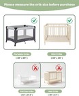 Mini Colch  n De 38x26 3 Pulgadas Grueso Elefante Para Cuna Corral Bebe Colcha Us