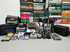 Vintage Camera Lot Polaroid 420 Yashica Minolta Lenses Filters 5  Kg Heavy Lot 