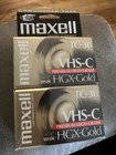 2 Maxell Tc-30 Vhs-c Premium High Grade Hgx-gold Camcorder Tapes New sealed