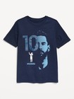 Messi Face Boy s Navy Blue T-shirt  Us Boy s Sizes Xs-xxl  New In Polybag 