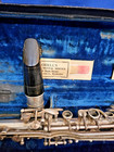 1935 Conn Metal Clarinet - Case  Adjustable Barrel   Vintage Harwood Mouthpiece