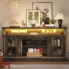 Tv Stand With Led Lights   Power Outlets For 65 60 55 Inch Entertainment Center