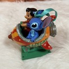 Rare Disney Store Lilo   Stitch Rocketship Christmas Sketchbook Ornament 2013