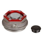 Trailer Axle Oil And Dust Cap With Set Screw - 8 000 Lbs  Clear