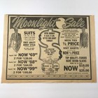Vintage Newspaper Advertisement House Of Lords Store Moonlight Sale Mens Suits