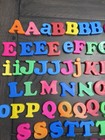 Magnetic Letters   Numbers  Mixed Sizes 107 Pieces No Letter H