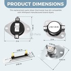 W10480709  3392519  3387134 Gas Dryer Thermostat Fuse Kit For Whirlpool Kenmore