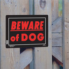 Hillman Sign Center Beware Of Dog 10-in X 14-in Aluminum Pet Sign