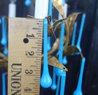 18  marble  Opaline Blue Art Glass Lamp Chandelier Gilt Sconce Part 3 75  Prism