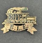 Late 1800 s Brotherhood Of Locomotive Firemen Gold   Enamel Pin