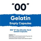 Nutricost Empty Capsules Gelatin Size 00-500 Clear Kosher  00  Gel Capsules