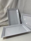 3x Yanco Rm-4309 17-1 2 Inch Rectangular Display Plate Melamine White