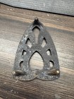 Antique Sad Iron Trivet With Heart