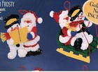 Santa   Frosty Bucilla Felt Christmas Ornament Kit 83957 New Unopened