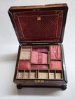 Antique Victorian Wood Sewing Box   As Is  