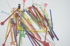 Large Lot Of Vintage Cocktail Stirs Swizzle Sticks