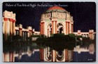 5 Postcards 1915 Panama Pacific Expo Night Time Illumination Palace Rotunda Etc 