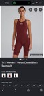 Tyr Venzo Competitive Closed Back Kneeskin Swimsuit Burgundy Size 24