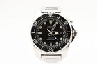 New Battery  near Mint W box  Seiko Kinetic 5m62-0bl0 Black Divers Mens Watch Jp