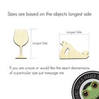Circle Frame Ring Laser Cut Out Unfinished Wood Shape Craft Supply