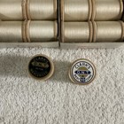 Vintage Clark s O n t  Thread Box W 24  Spools Cotton Thread Unused White Singer