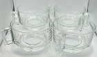 Mcm Joe Colombo Soup Bowl Arno Italora Clear Glass Double Handled Set Of 4 Italy