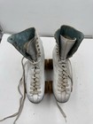 Vintage 1950 s Betty Lytle Hyde Chicago White Roller Skates Size 4 Dominion Pro