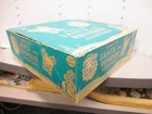W f Co 1950s Wax Candy Box 120ct Store Display Santa Claus Reindeer Christmas