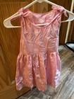 Vintage Girls Pink Dress With White Flowers
