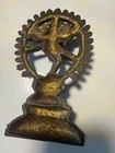 Vintage Dancing Shiva Nataraja 6  Statue Solid Bronze