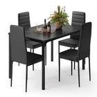 Gizoon Dining Table Set For 4  Kitchen Table Chairs Set Of 4  5 Piece Kitchen   